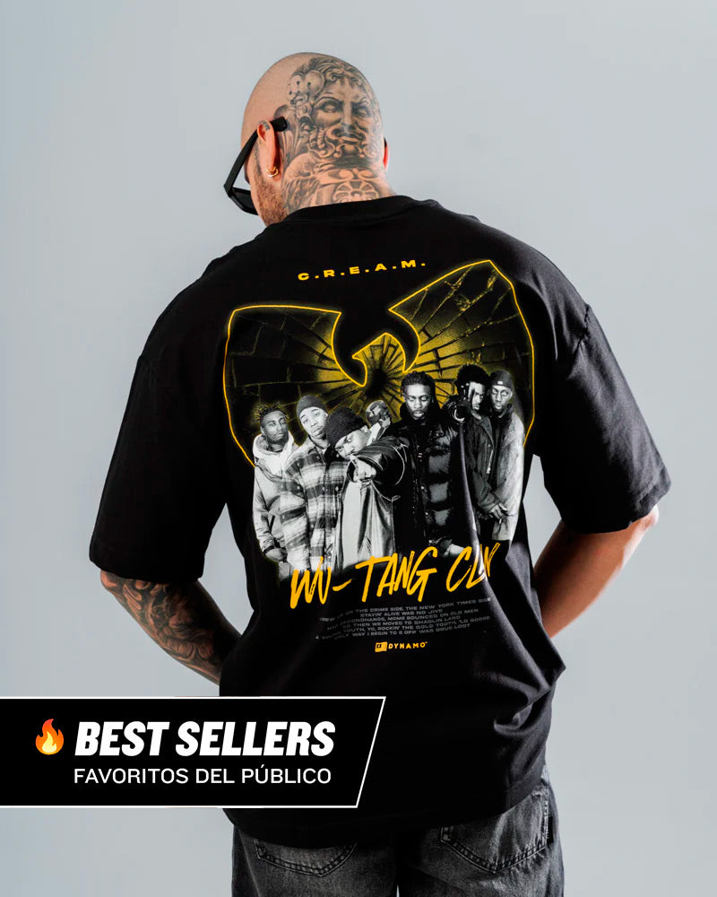 Camiseta Oversize Negra Wu Tang Clan