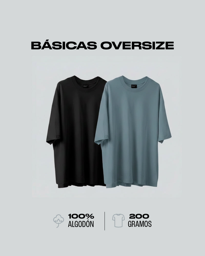 Pack x2 Oversize Básicas Urban