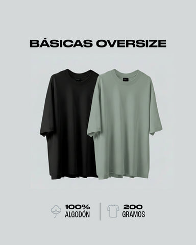 Pack x2 Camisetas Básicas Olive Duo