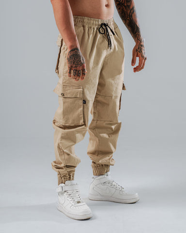 Jogger Para Hombre Cargo Básico Caqui