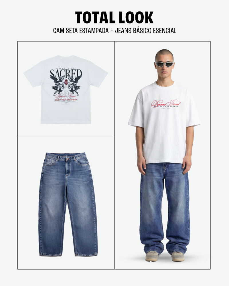 Total Look - Sacred White + Blue Denim