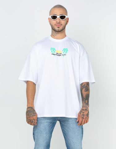 Camiseta Oversize Blanca Miami