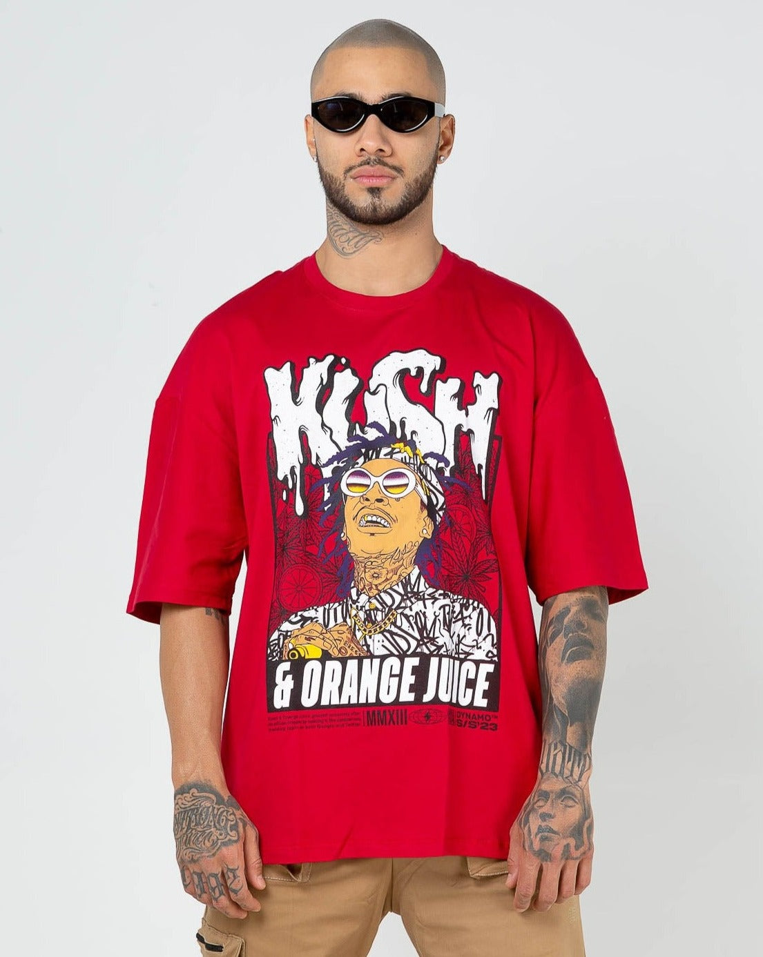 Camiseta Oversize Rojo - Orange Juice